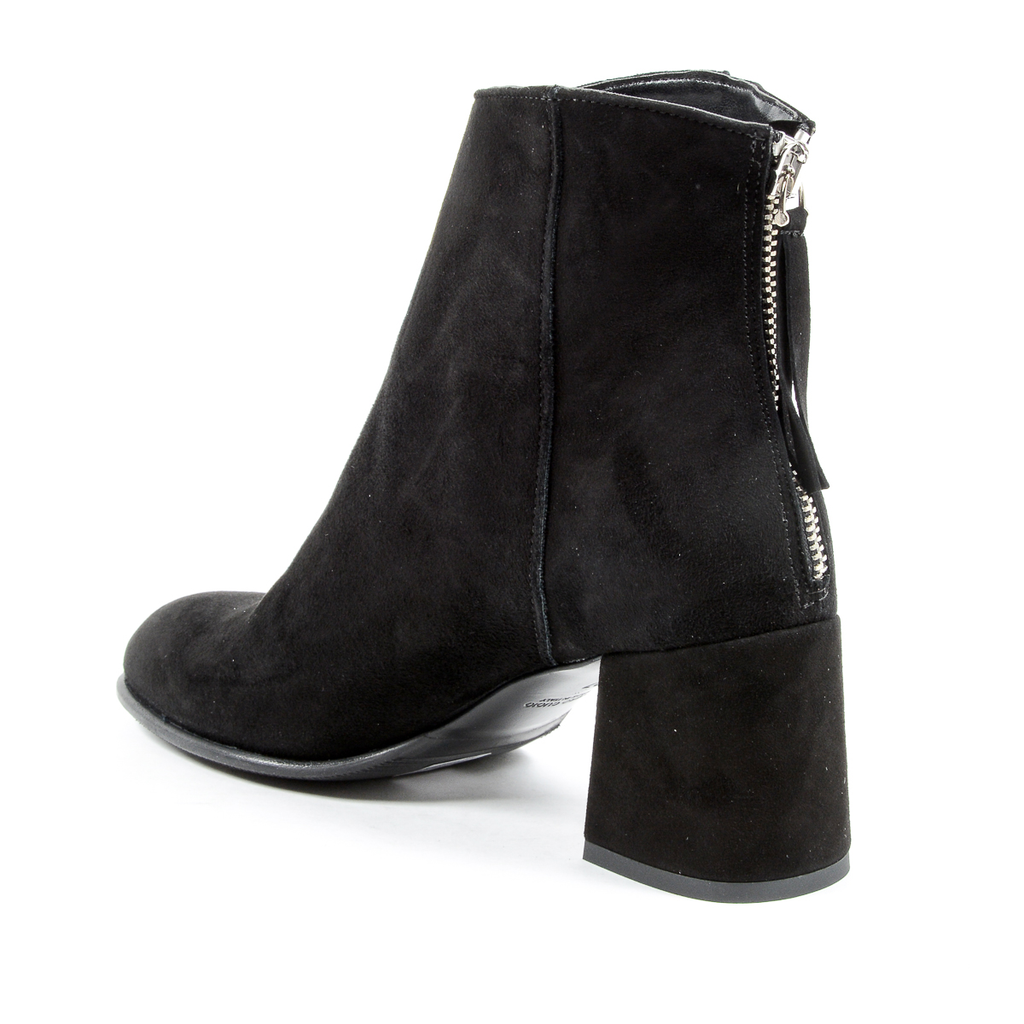 Andrew Charles Womens Heeled Ankle Boot Black LINDA