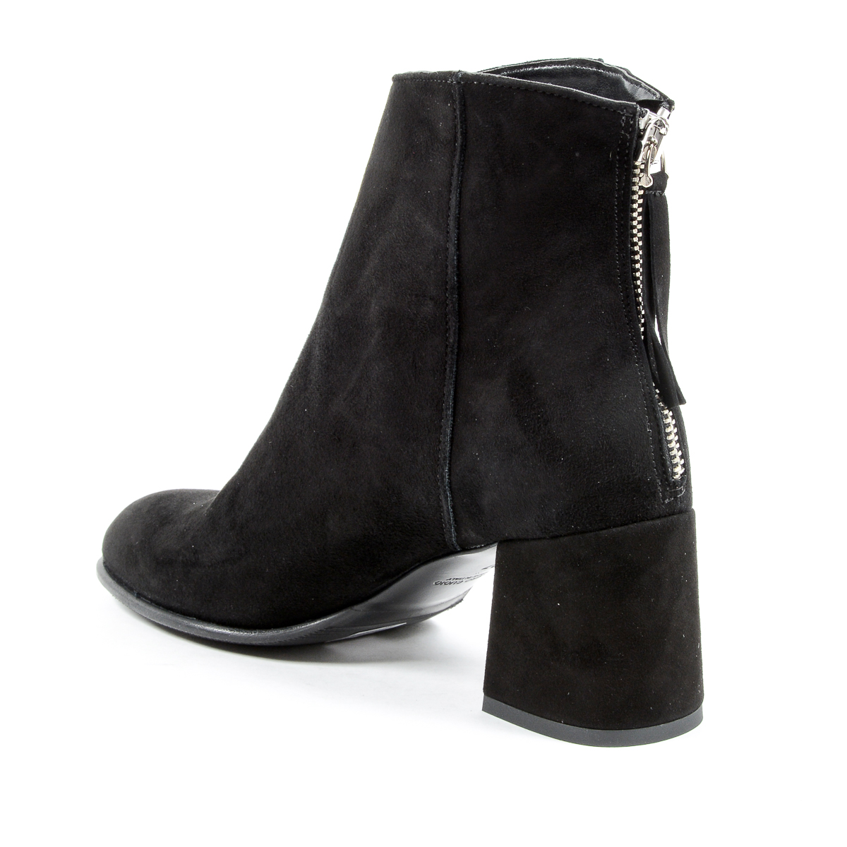 Andrew Charles Womens Heeled Ankle Boot Black LINDA