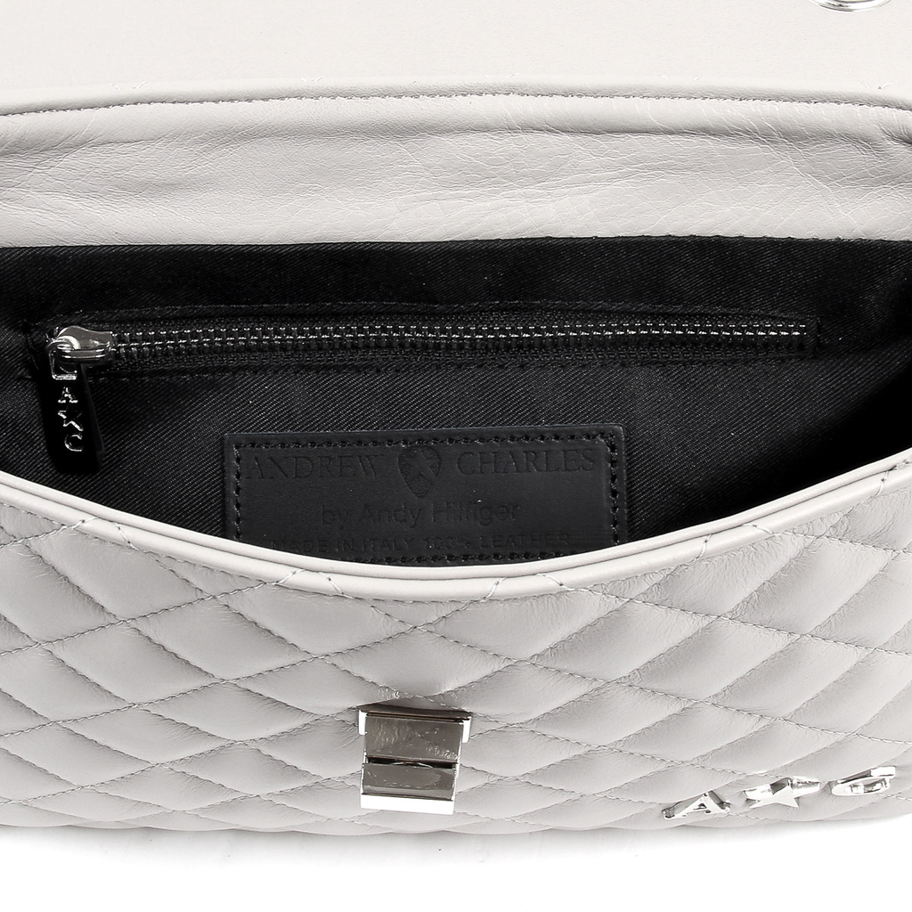 Andrew Charles Womens Handbag Grey AZALEA