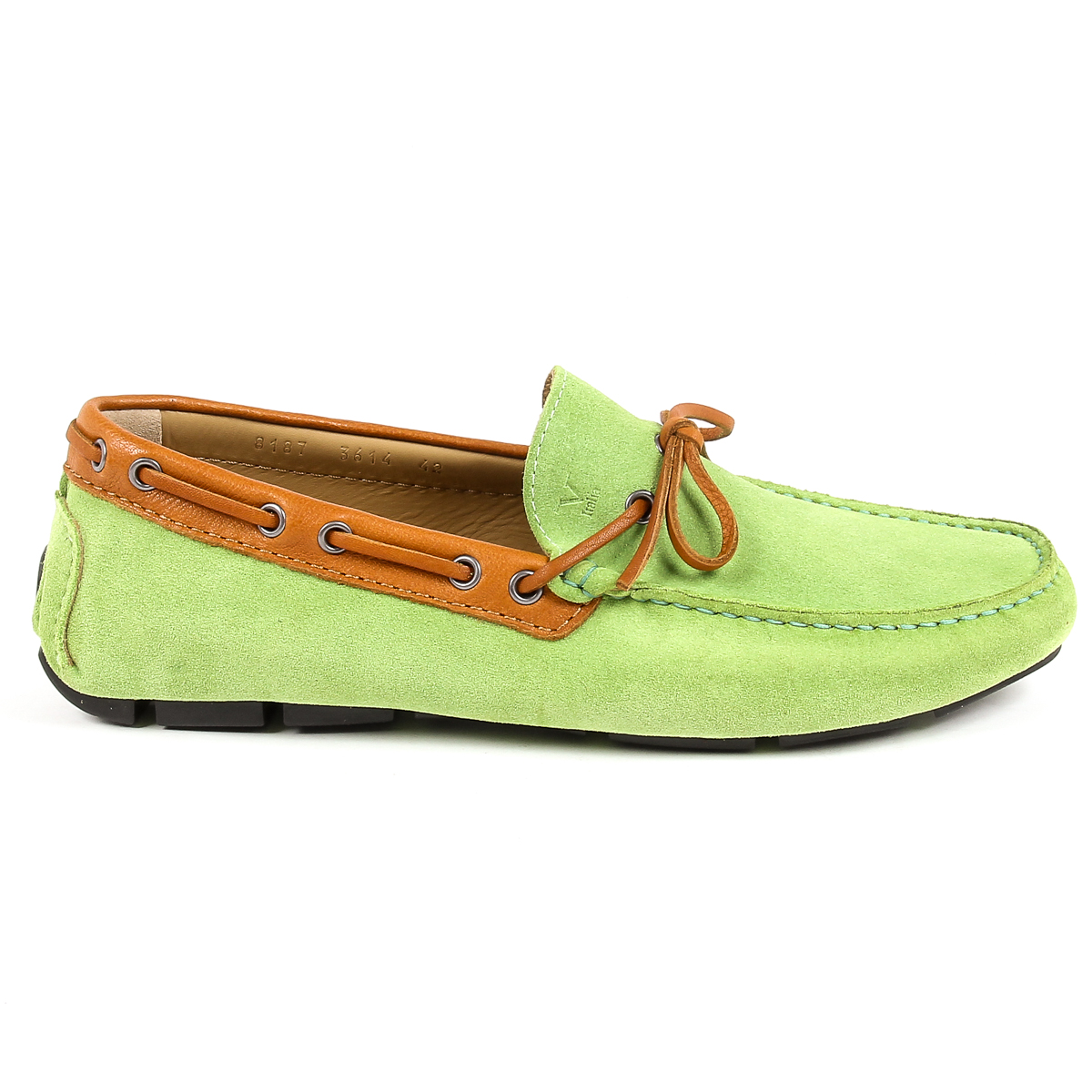 Mocasines Hombre V 1969 Italia Verde MATE