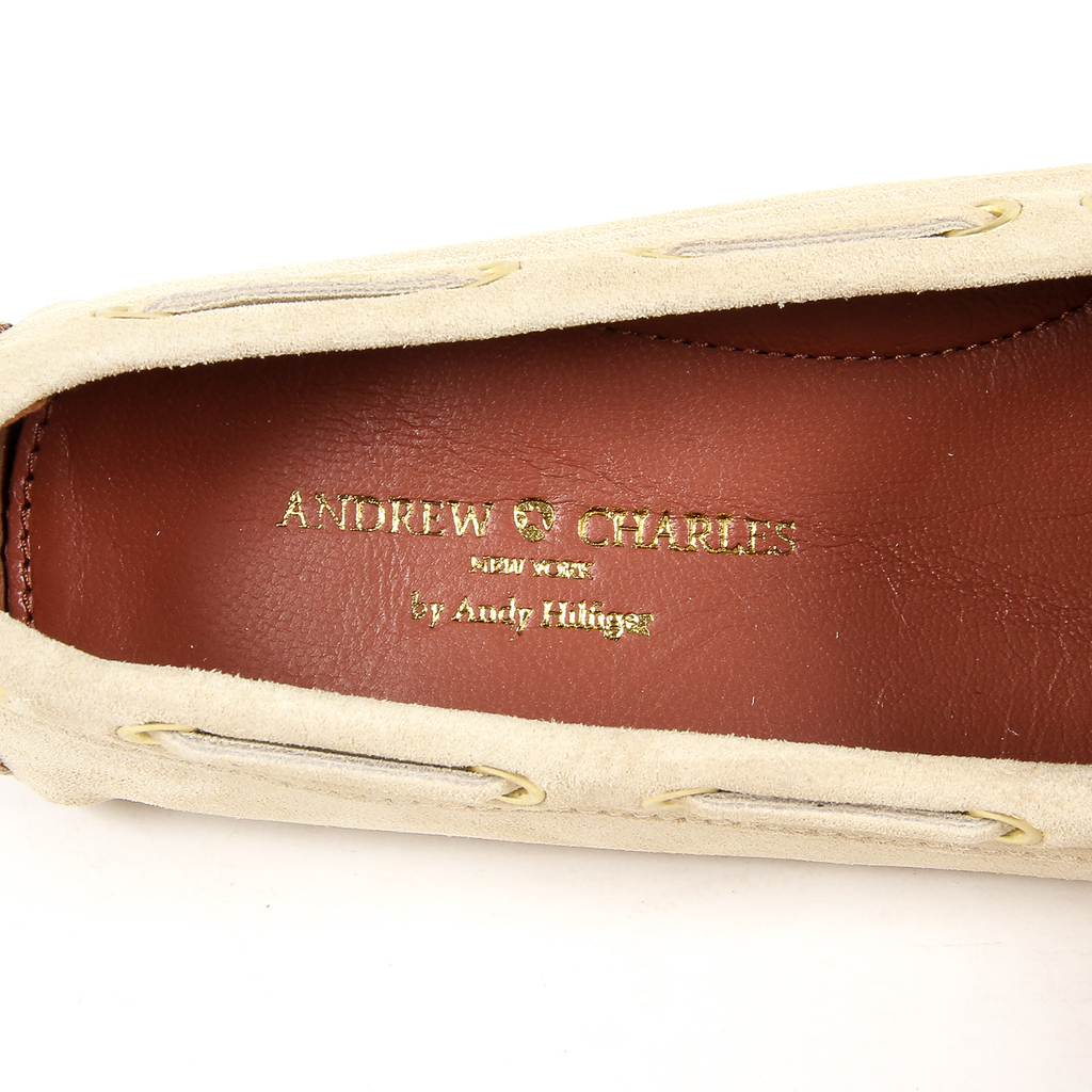 Mocasín Andrew Charles para mujer Beige CAMILLA