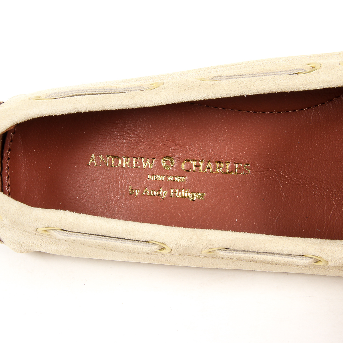 Mocasín Andrew Charles para mujer Beige CAMILLA