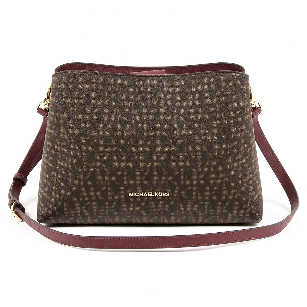 Michael Kors Womens Handbag PORTIA 35F7GPAS3B BRN PLUM