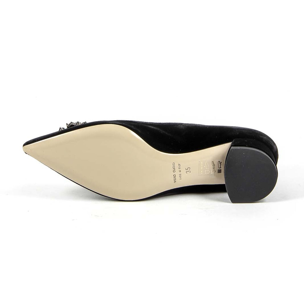 Zapatos de salón para mujer V 1969 Italia 3110276 VELLUTO NERO