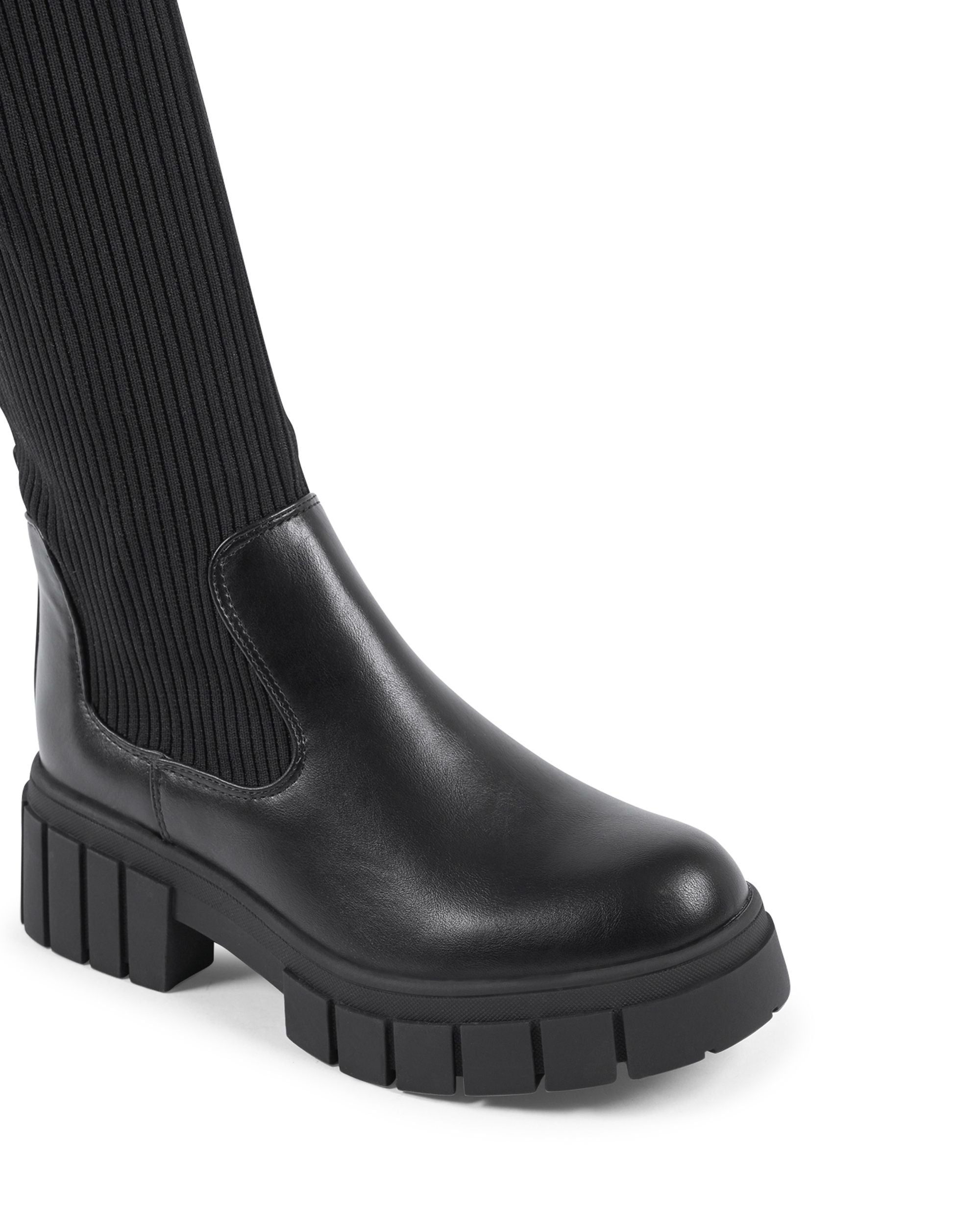 19V69 Italia Bota alta para mujer negra 181-111 NERO