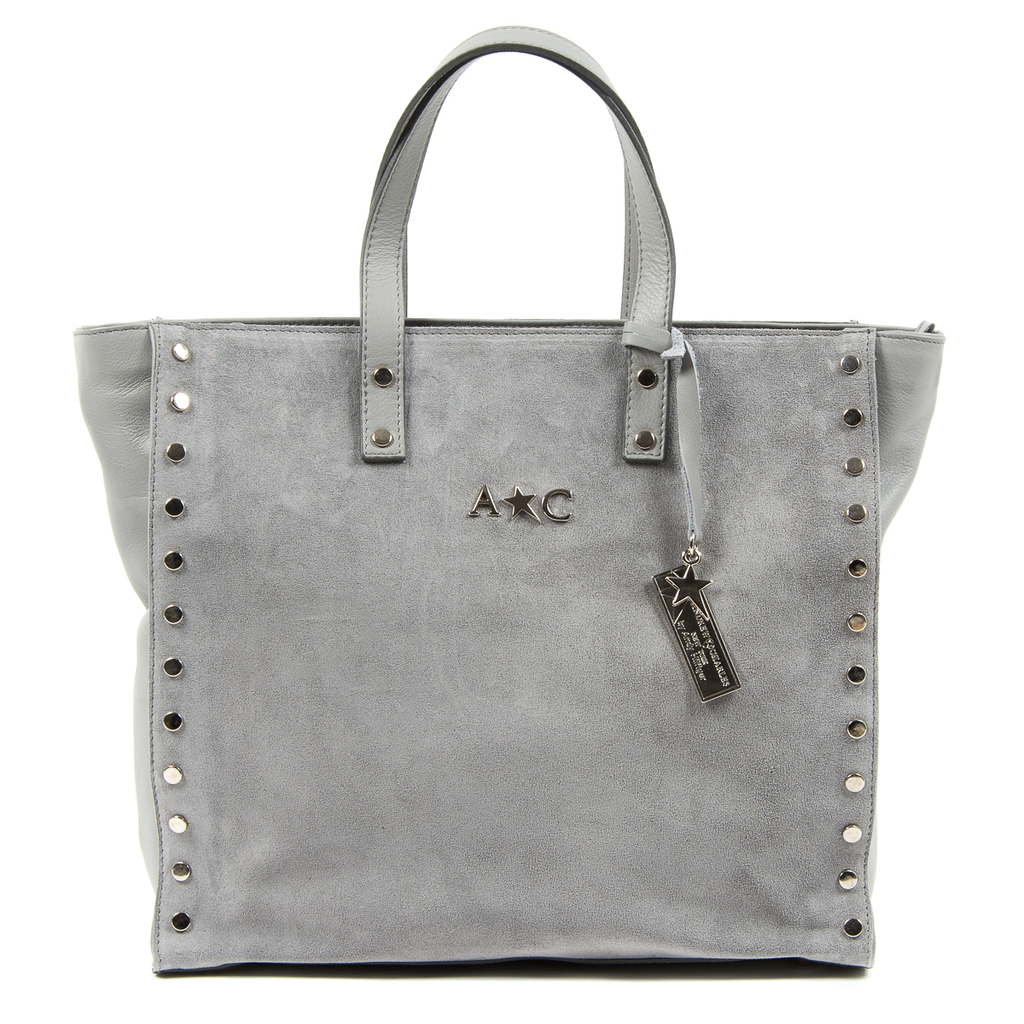 Bolso de mano Andrew Charles para mujer, gris, JENNER