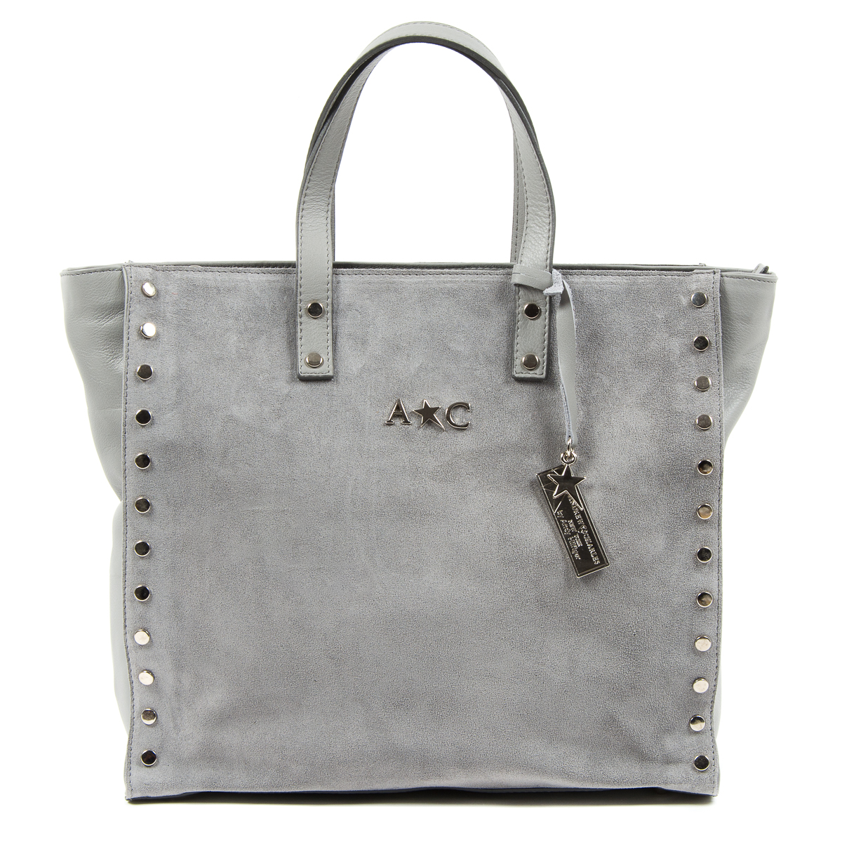 Bolso de mano Andrew Charles para mujer, gris, JENNER