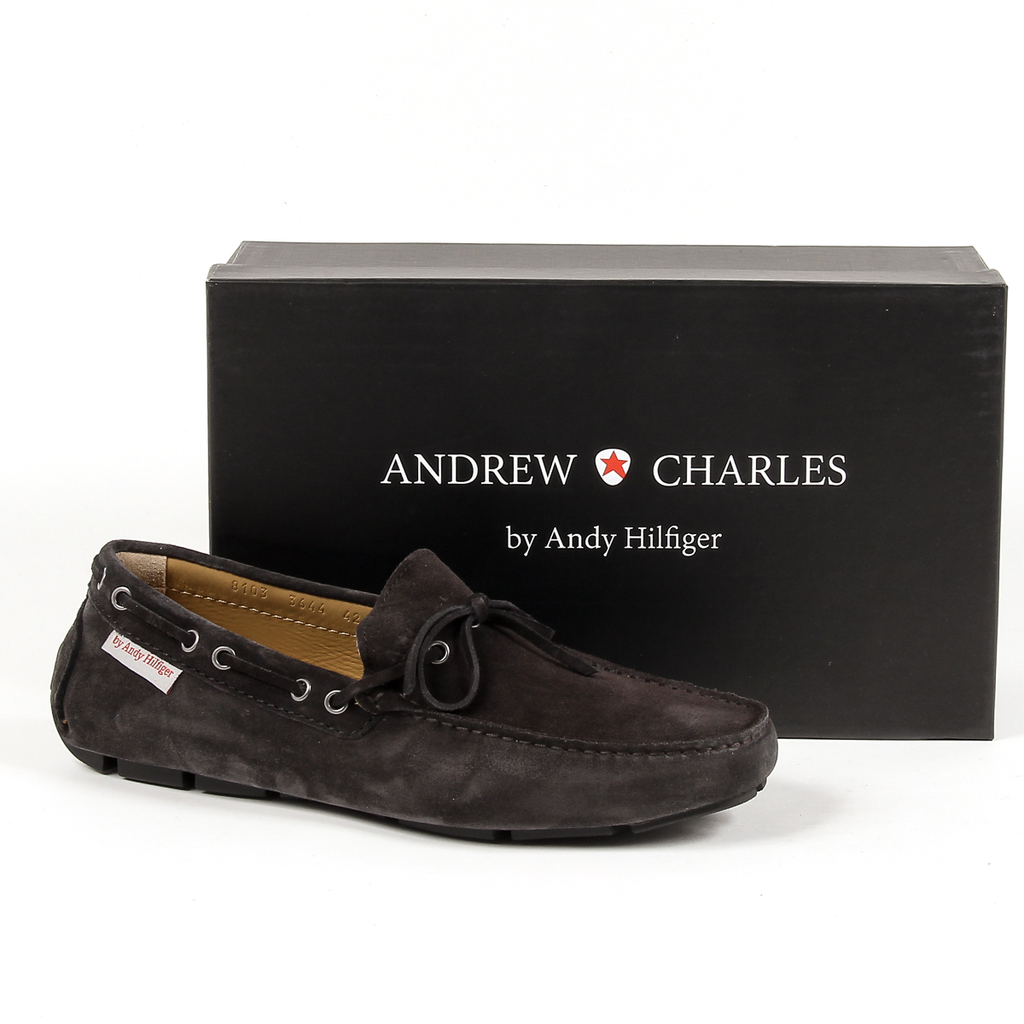 Mocasín Andrew Charles para hombre gris oscuro STEVE