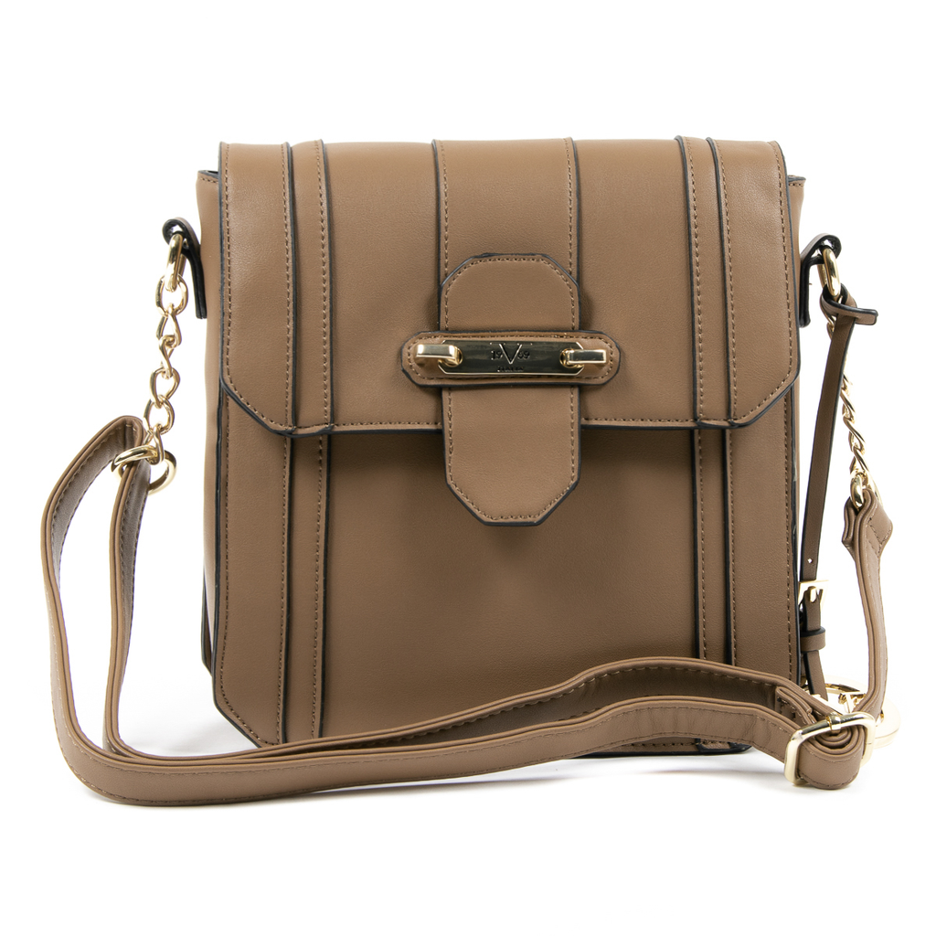 Bolso de mano para mujer V 1969 Italia Marrón LINDA