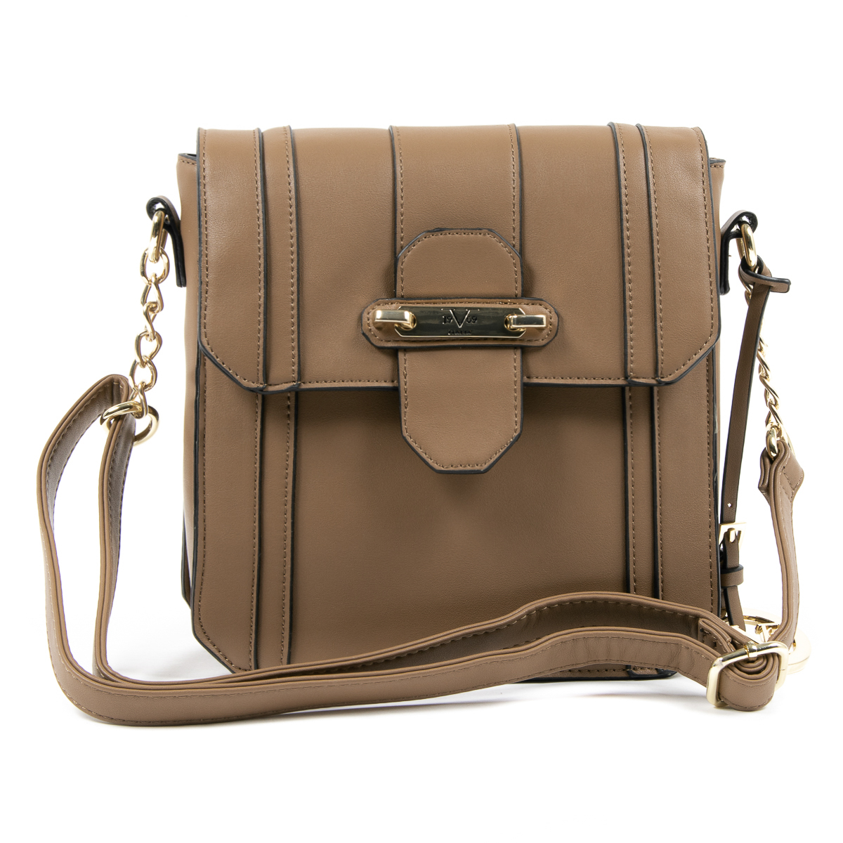 Bolso de mano para mujer V 1969 Italia Marrón LINDA