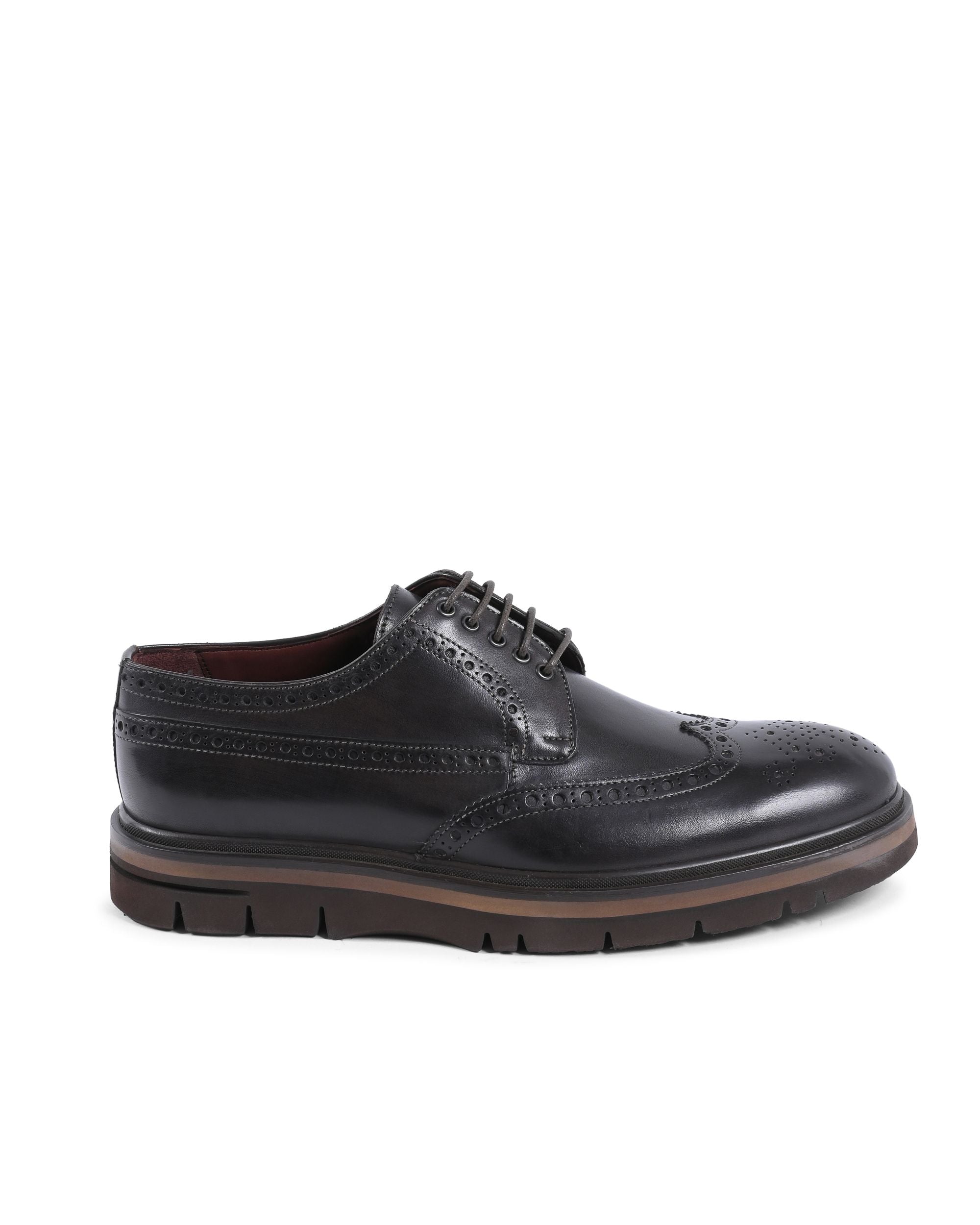 Zapatos brogue para hombre Dee Ocleppo EB138 VITELLO T MORO