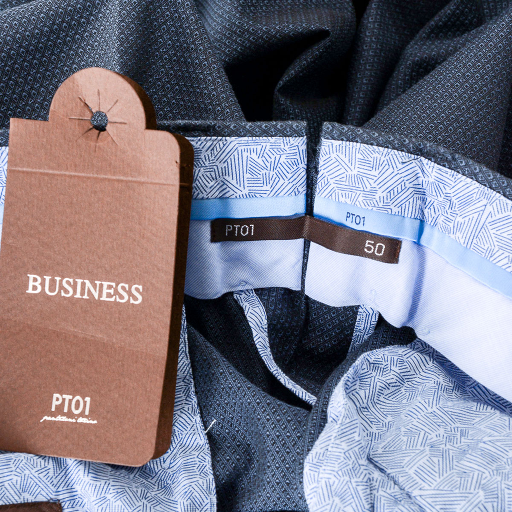 PT01 Pantalones de hombre azul BUSINESS