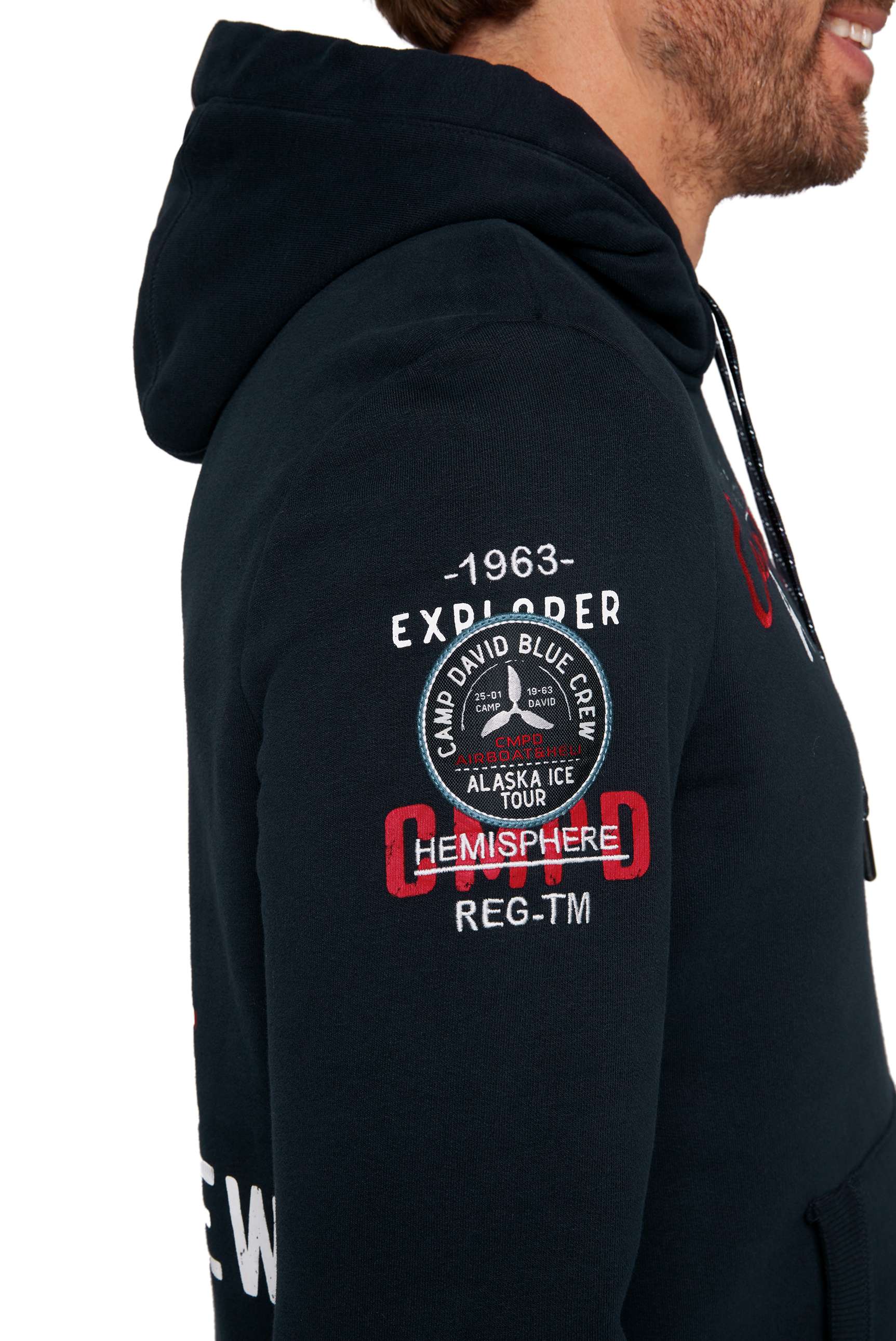 Sudadera con capucha para hombre Camp David