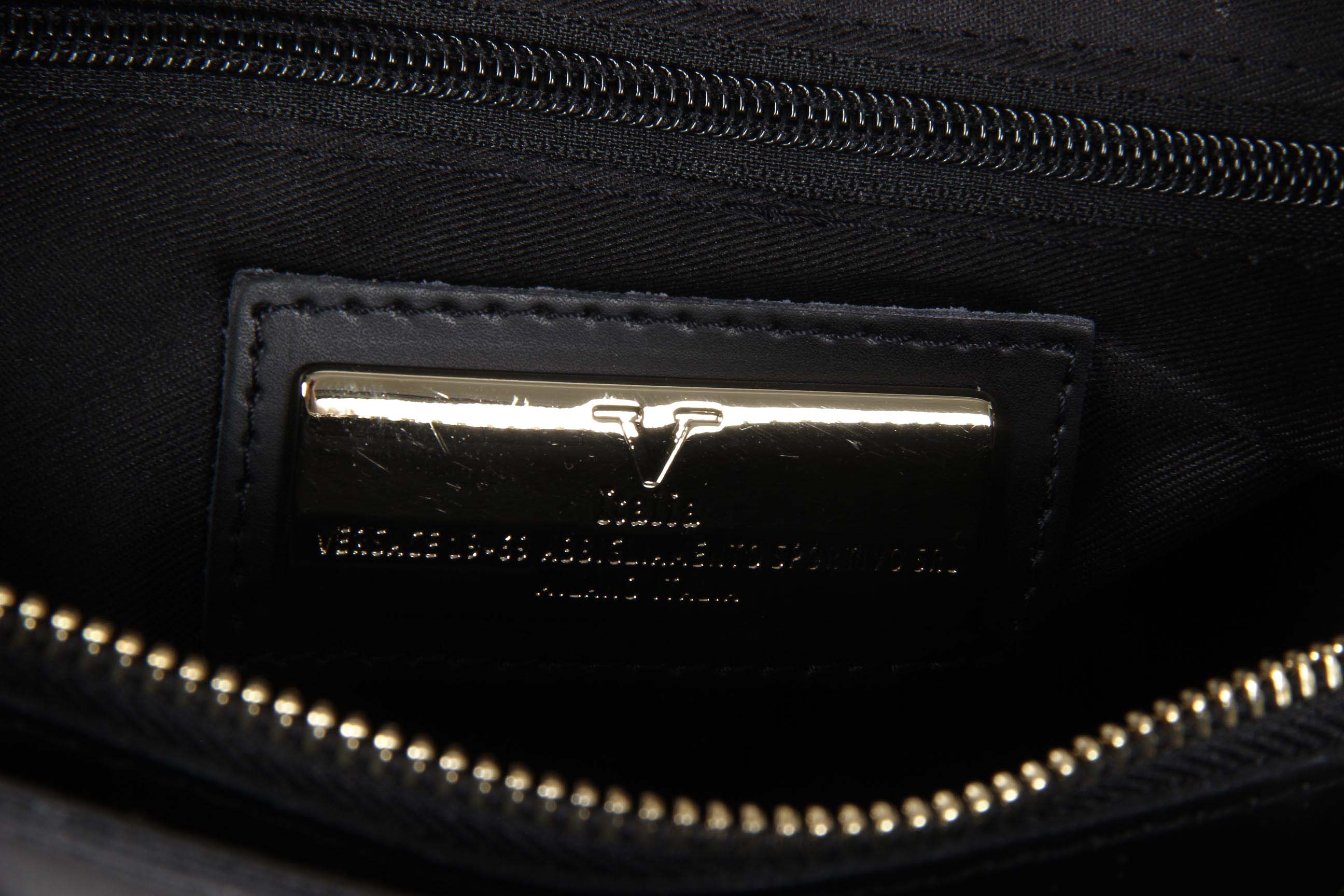 Bolso de mano para mujer V 1969 Italia V004/2 RUGA NERO