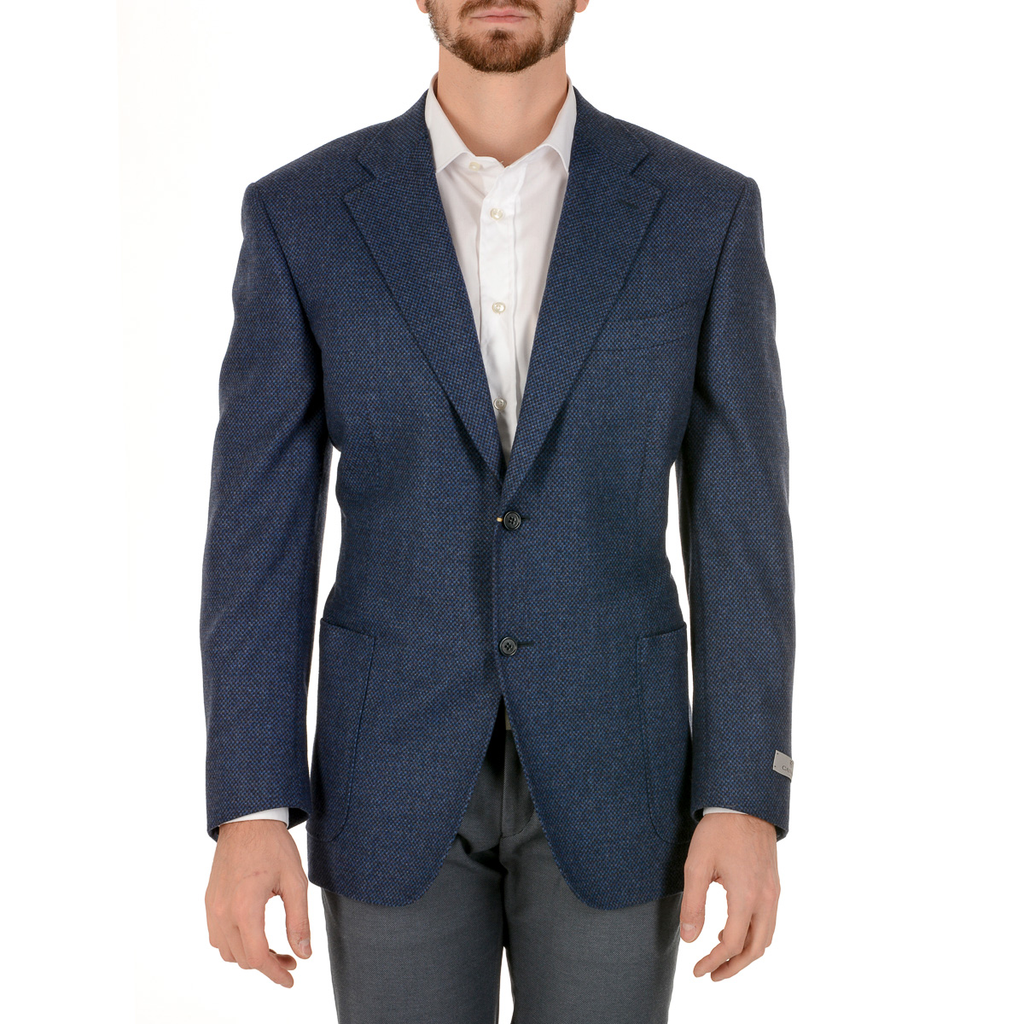Chaqueta Canali para hombre de manga larga azul