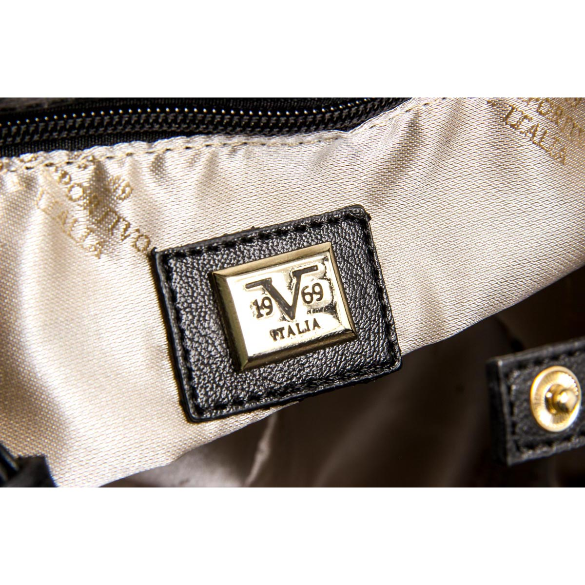 Bolso de mano para mujer V 1969 Italia V1969004B NEGRO