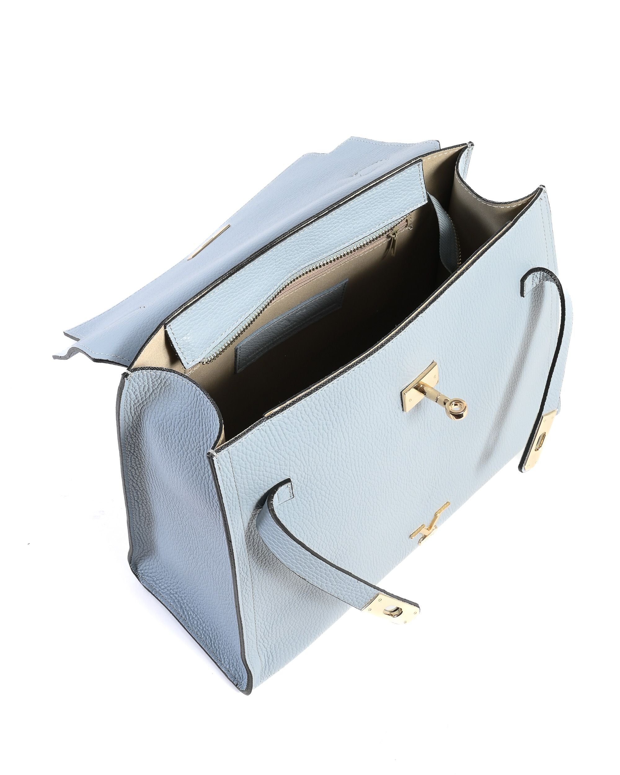 Bolso de Mano Mujer V Italia Azul Claro BG12010 DOLLARO AZZURRO