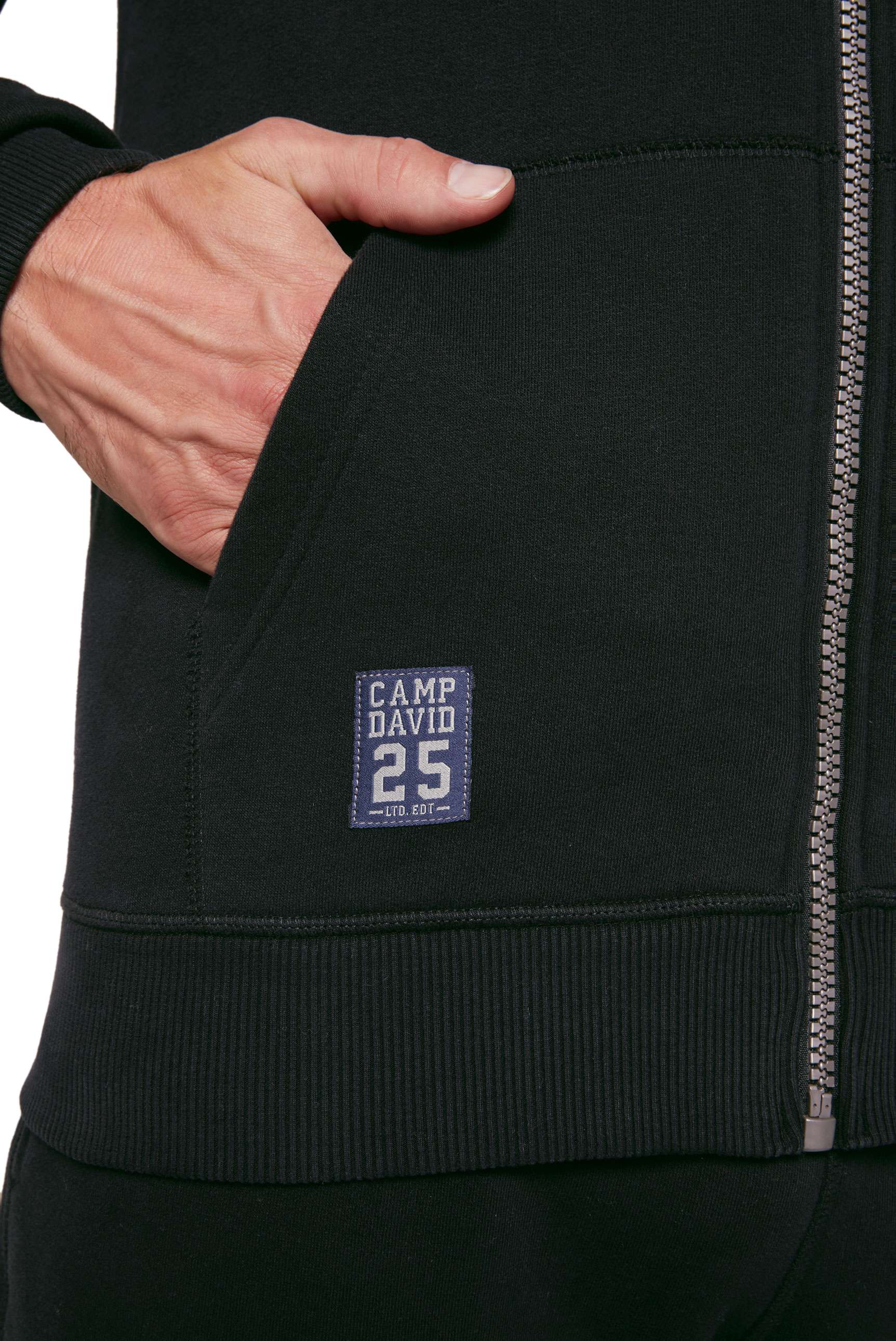 Chaqueta deportiva con capucha para hombre Camp David