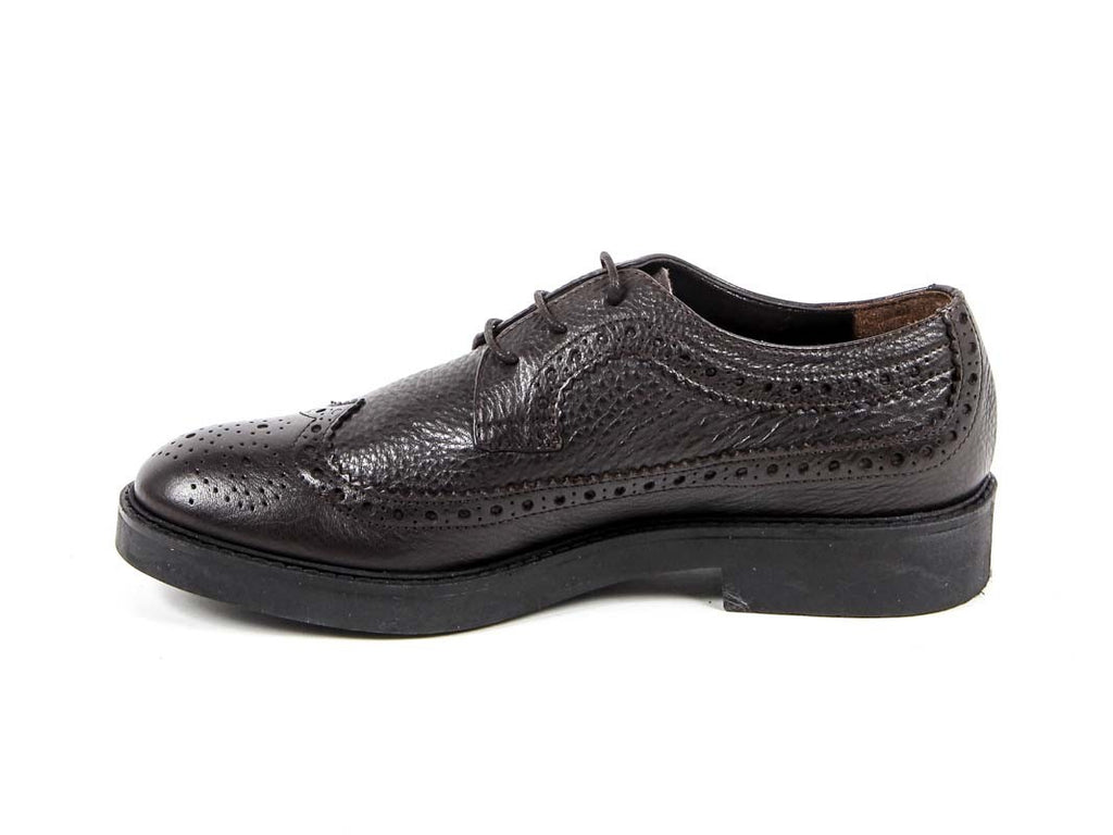 V 1969 Italia Zapato Brogue para Mujer B1670 CERVO T. MORO