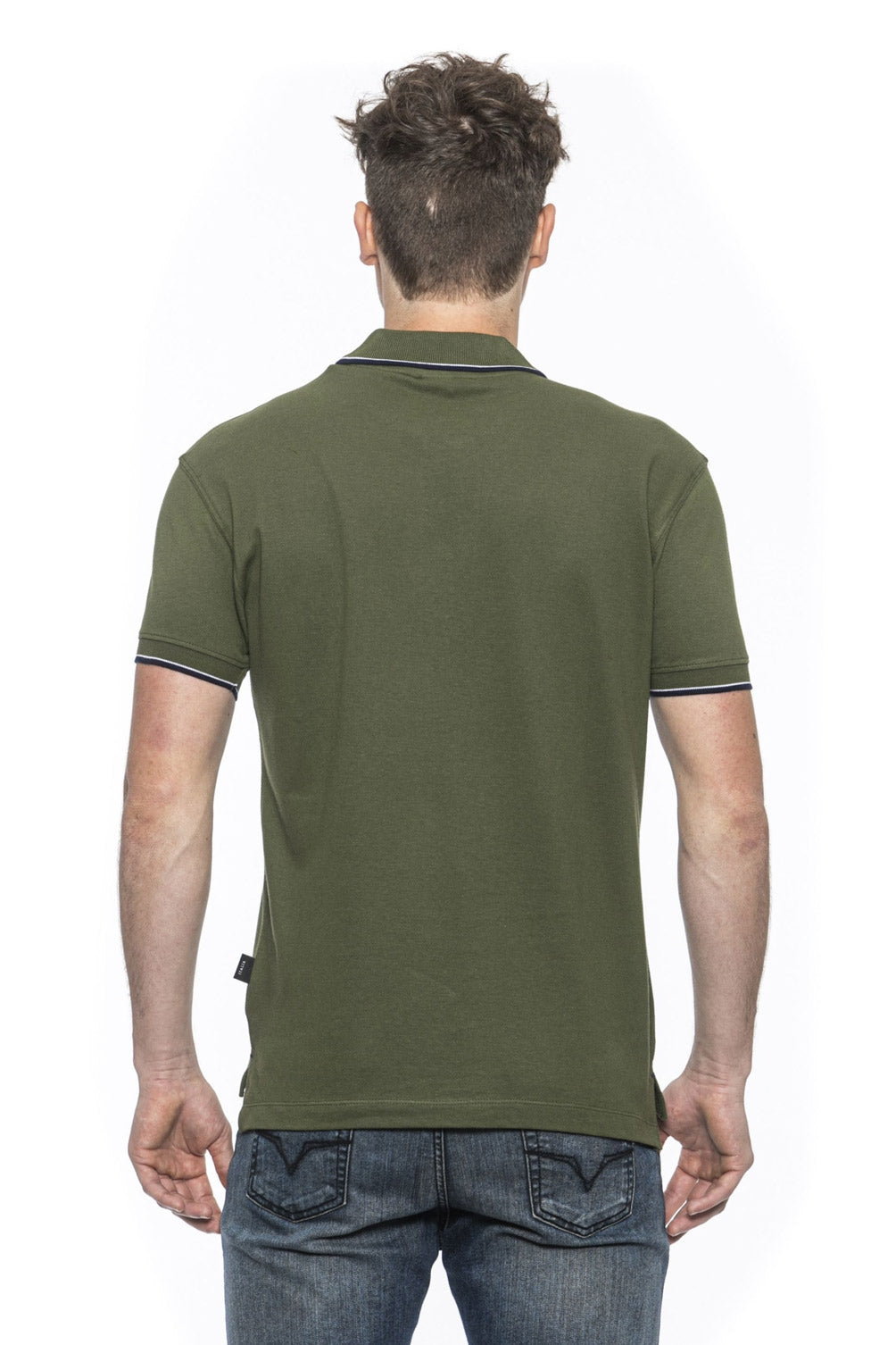 19V69 Italia Polo para hombre Verde COSTINA OLIVA