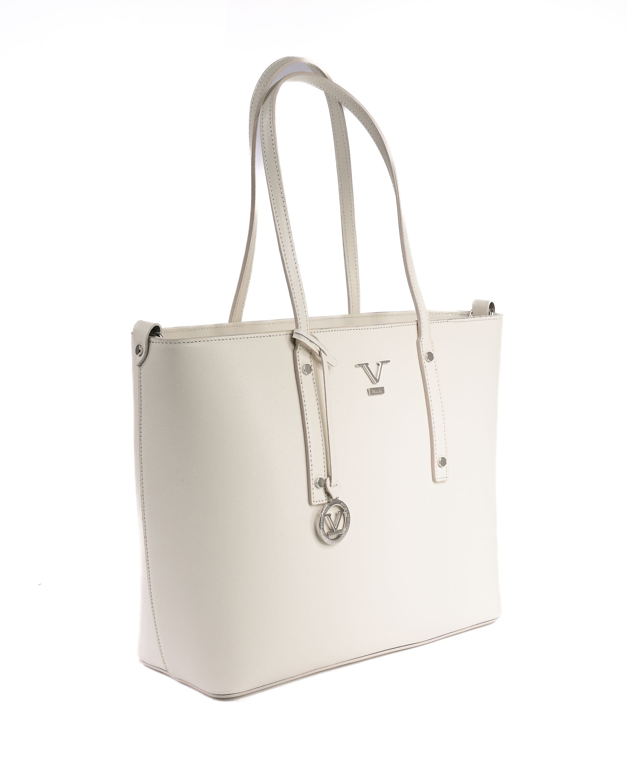 Bolso de mano para mujer V Italia CB1070 SAFFIANO LATTE