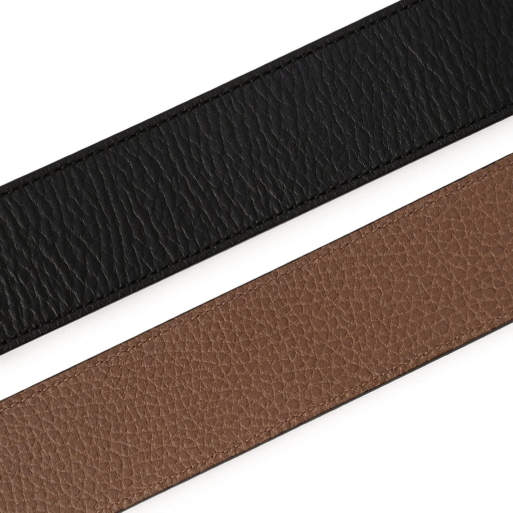 Cinturón reversible de cuero para hombre Gucci, color negro y marrón claro