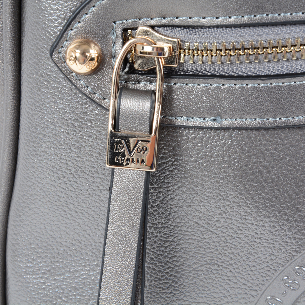 V 1969 Italia Womens Backpack Silver SANTORINI