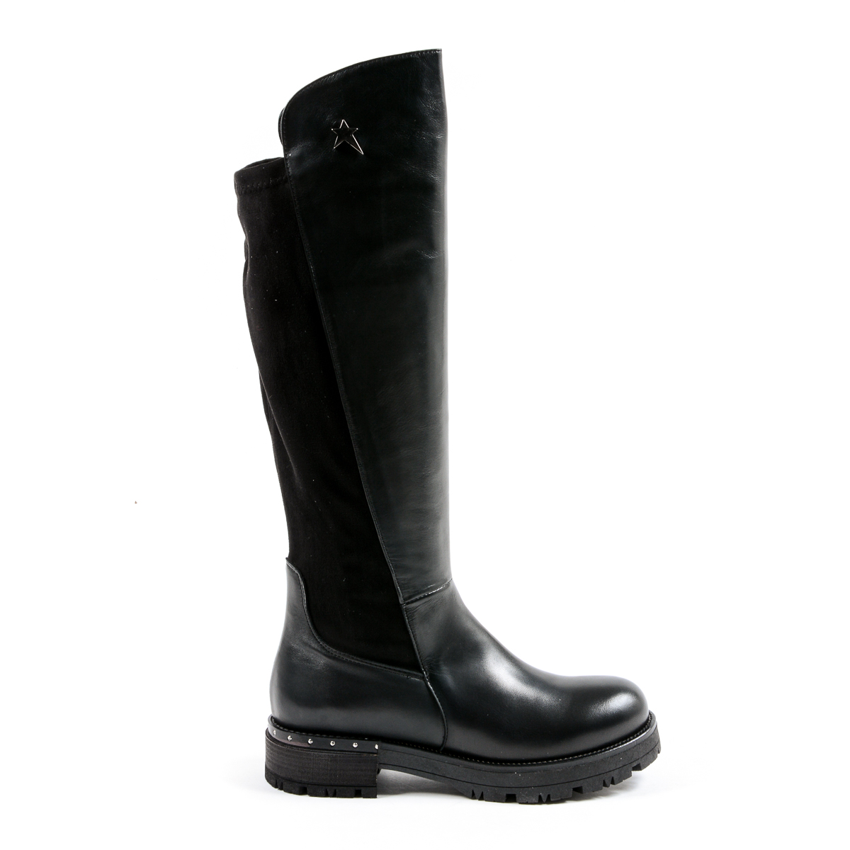 Andrew Charles Womens High Boot Black PAT