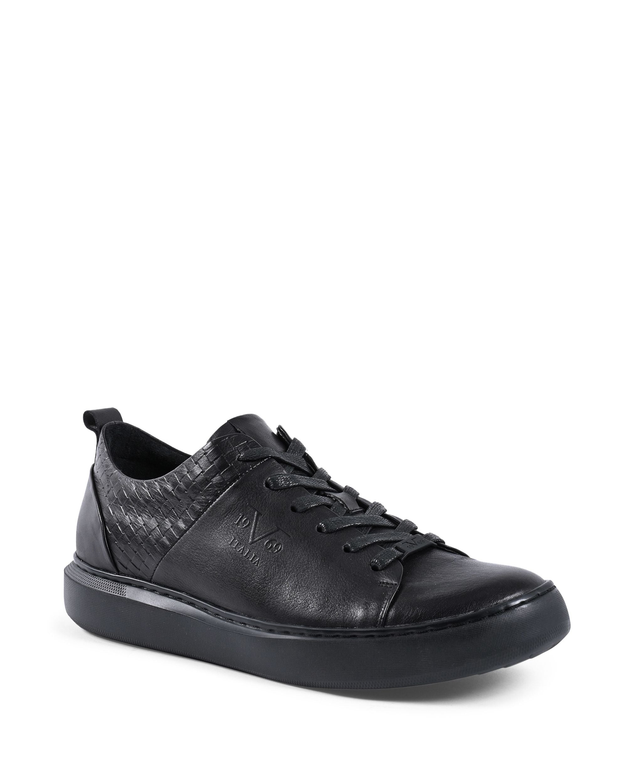 19V69 Italia Zapatillas de hombre negras YO JZD18-1LA NEGRAS