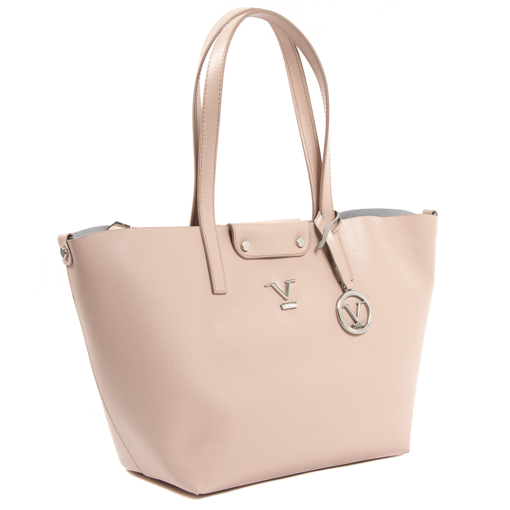 Bolso de mano para mujer V 1969 Italia en color rosa JERSEY