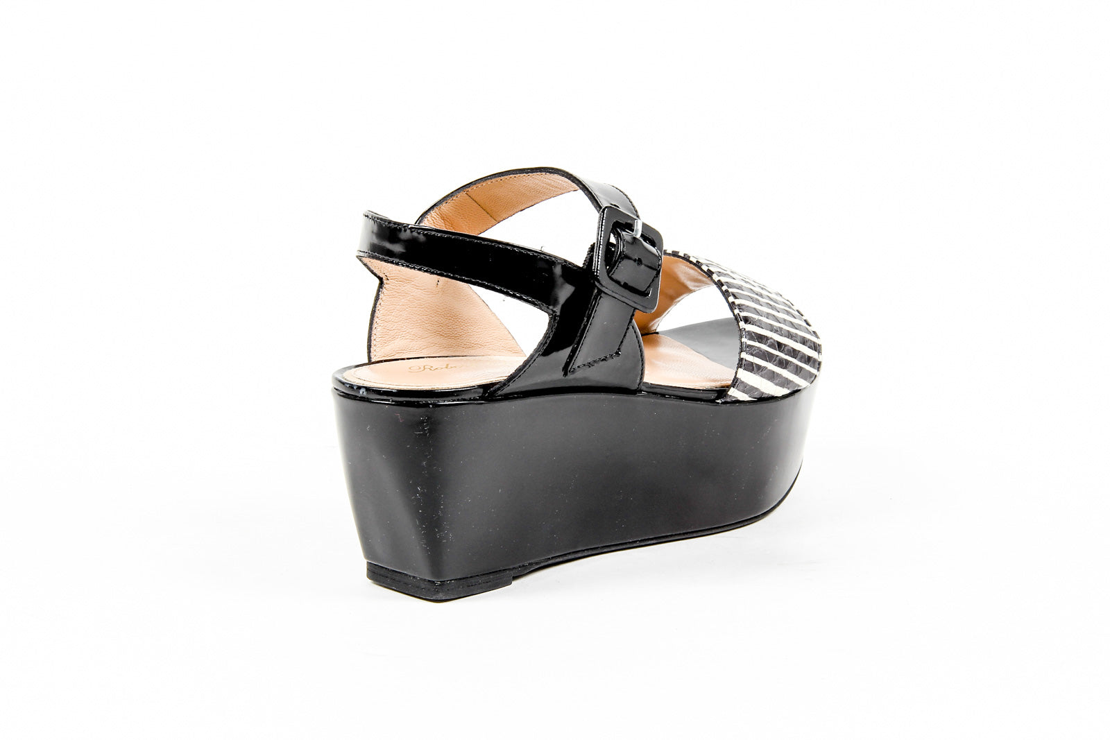 Robert Clergerie Paris Sandalia de plataforma para mujer FRAKS RAY JAZZ NOIR DBL PDR