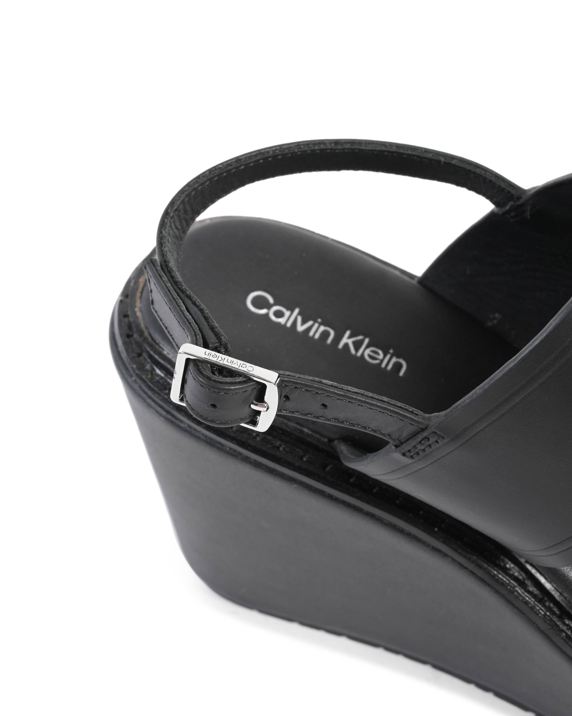 Calvin Klein Womens Platform Sandal Black HW0HW01137BAX