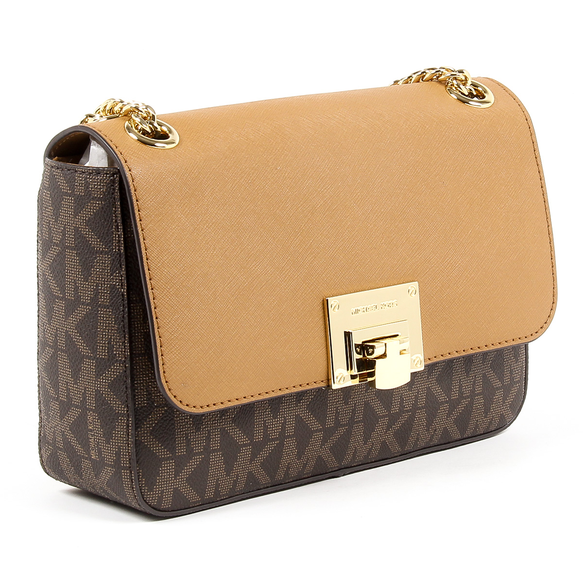 Michael Kors Womens Handbag TINA 35T7GT4F2B BRN ACORN