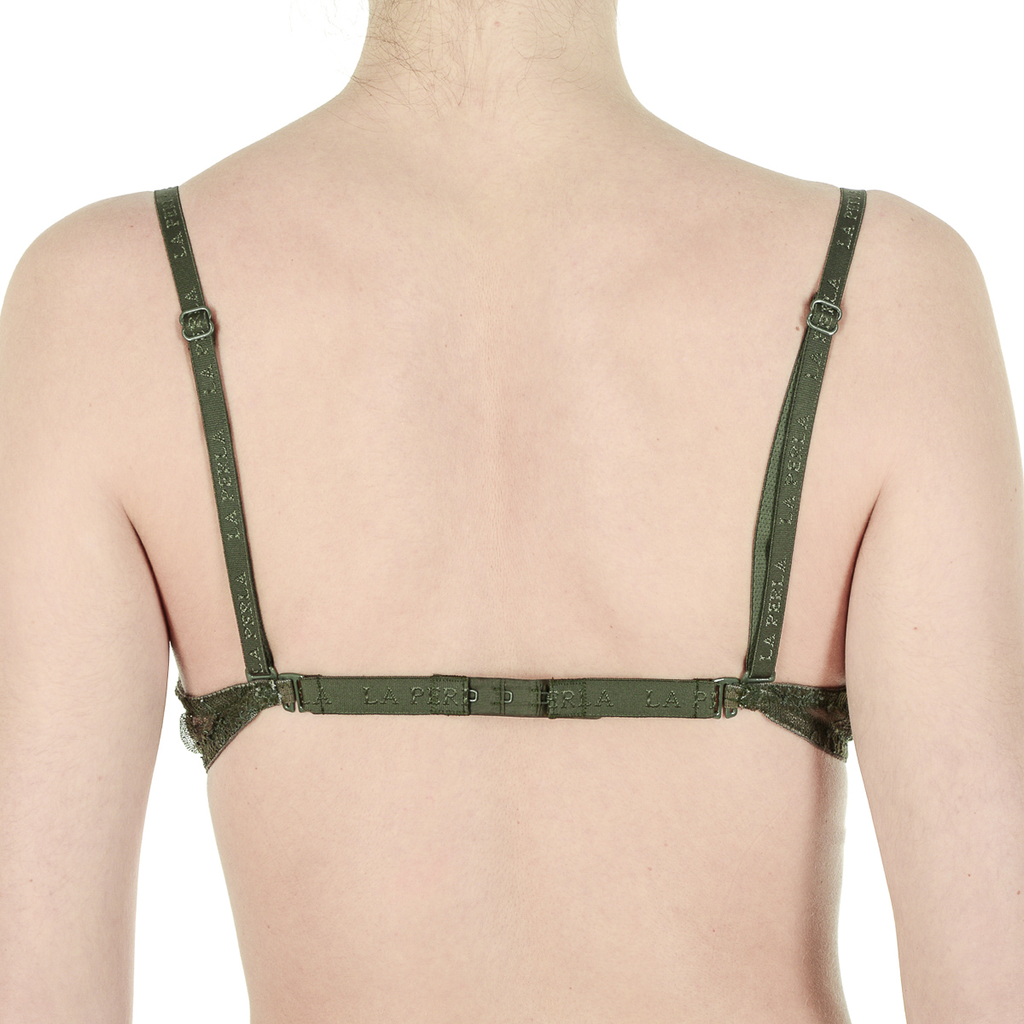 La Perla Top Womens Bra Dark Green