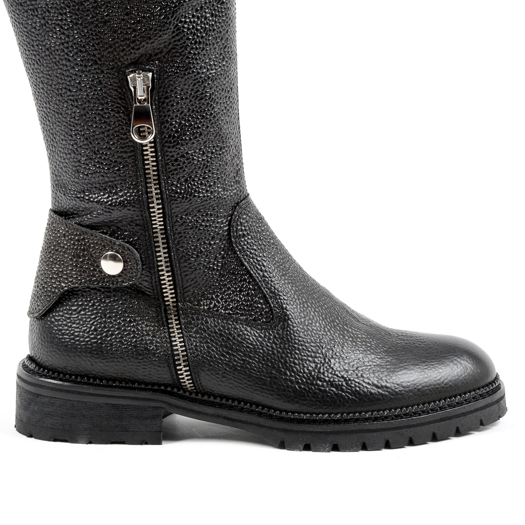 Andrew Charles Womens High Boot Dark Grey SUZI