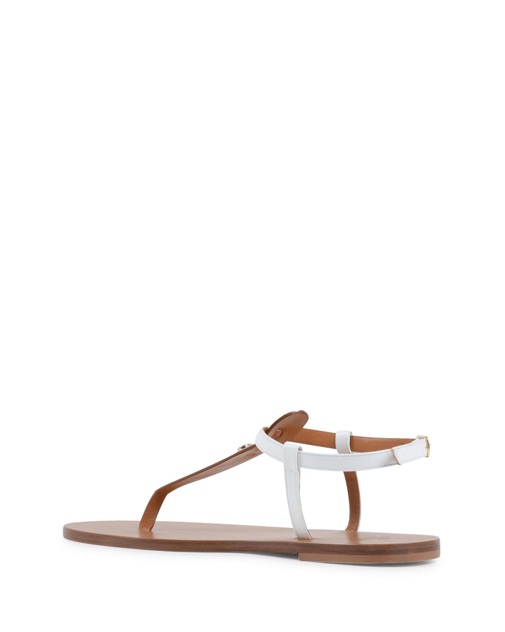 Sandalia Touch The Sky de avestruz blanca