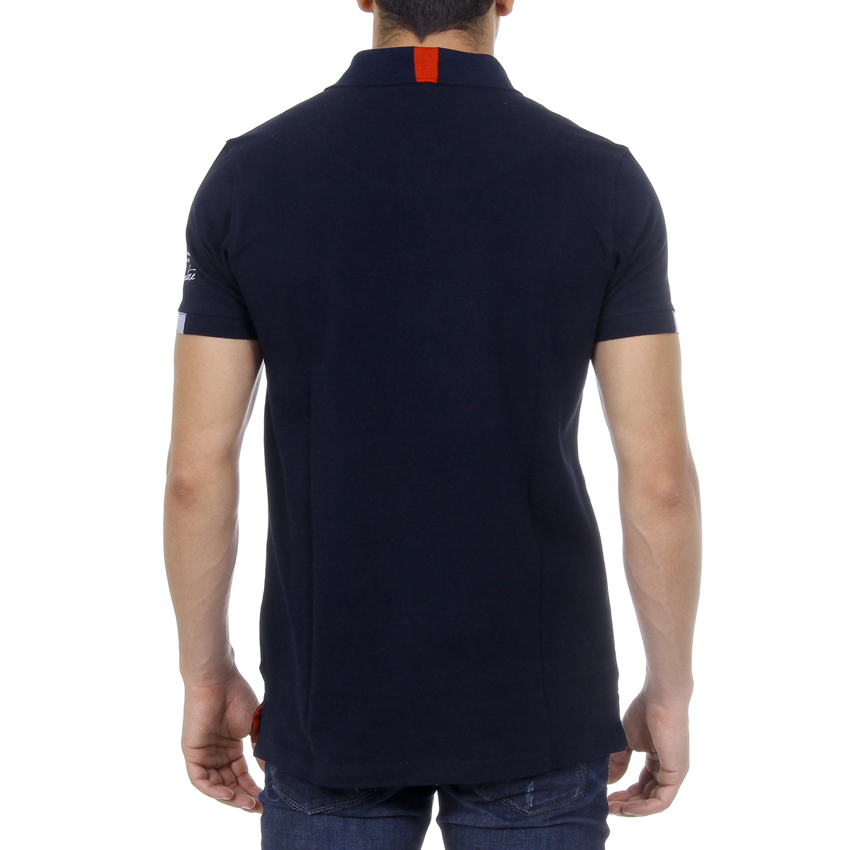 Polo Ufford & Suffolk Polo Club para hombre, manga corta, US025, azul marino