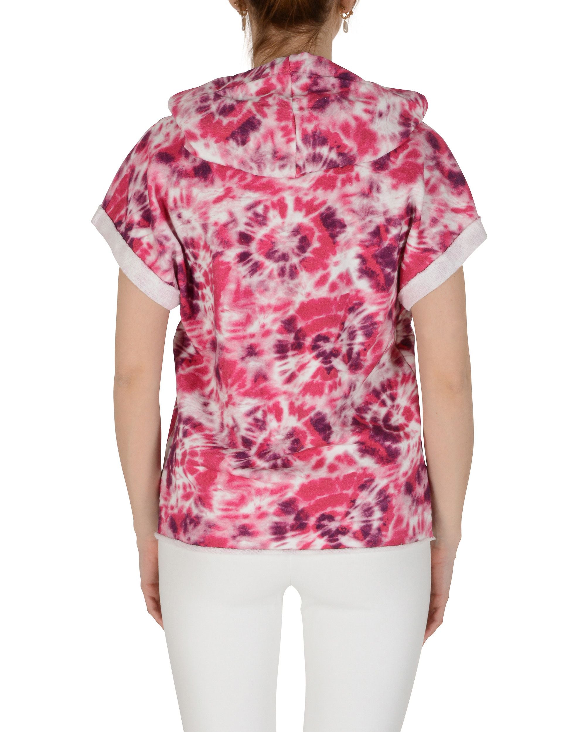 19V69 Italia Sudadera con capucha para mujer Multicolor GALAXY HOODIE FUXIA MULTI