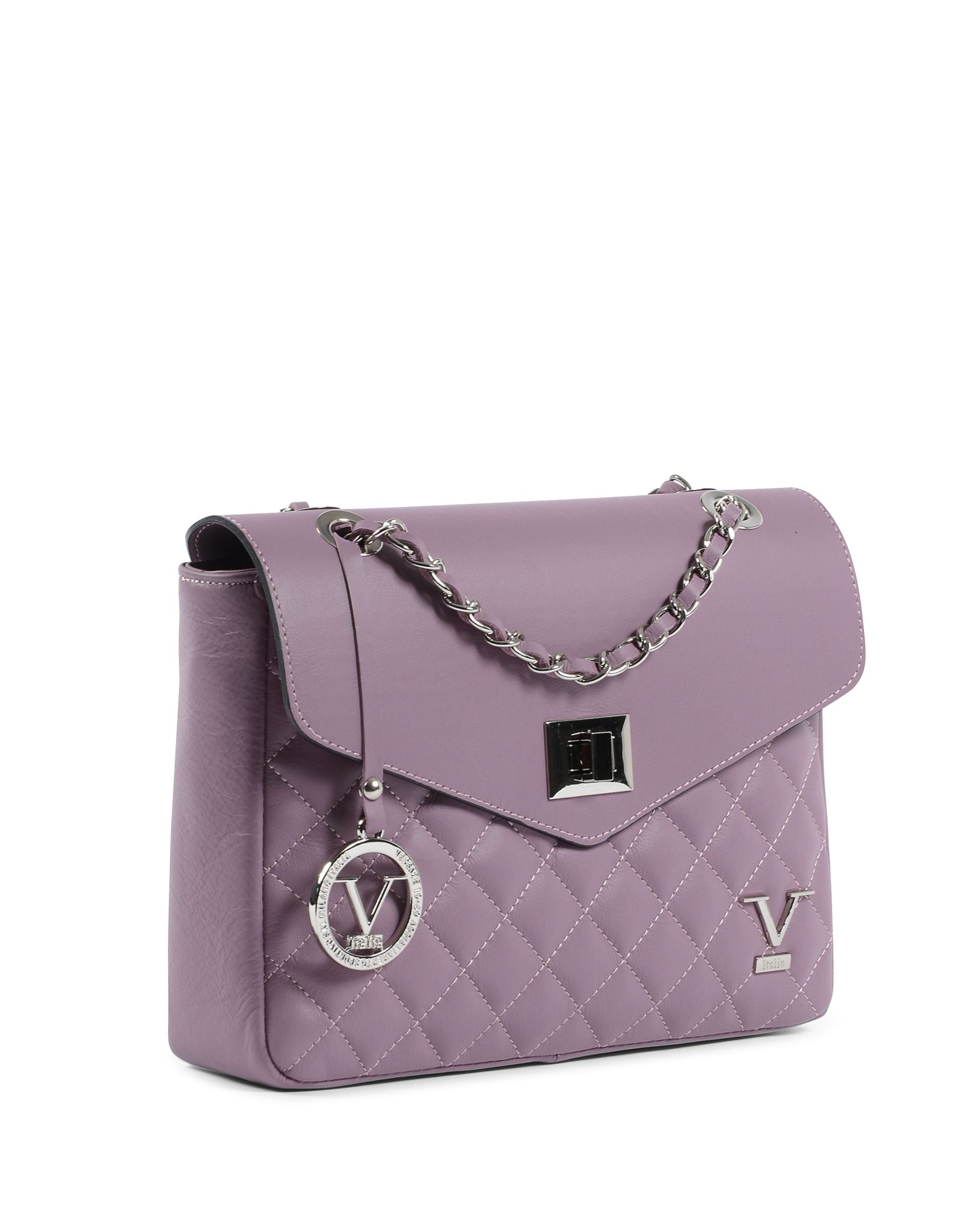V Italia Womens Handbag Violet V024-S SAUVAGE MALVA