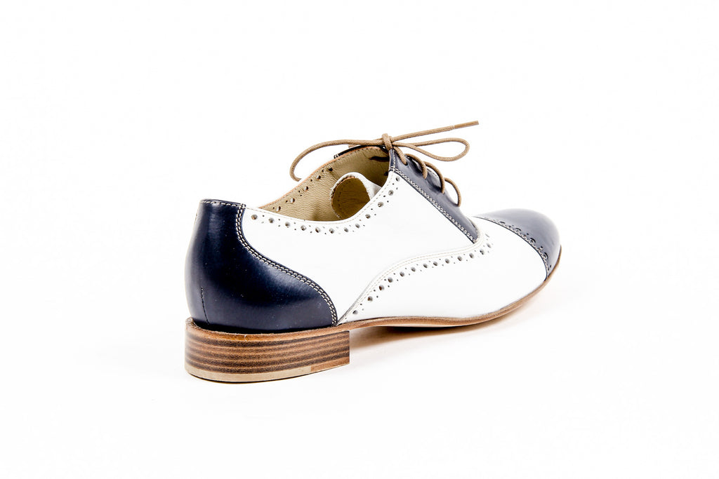 Kiton Brogue Mujer D35803 VINAP BLEU PRESTIGE BIANCO