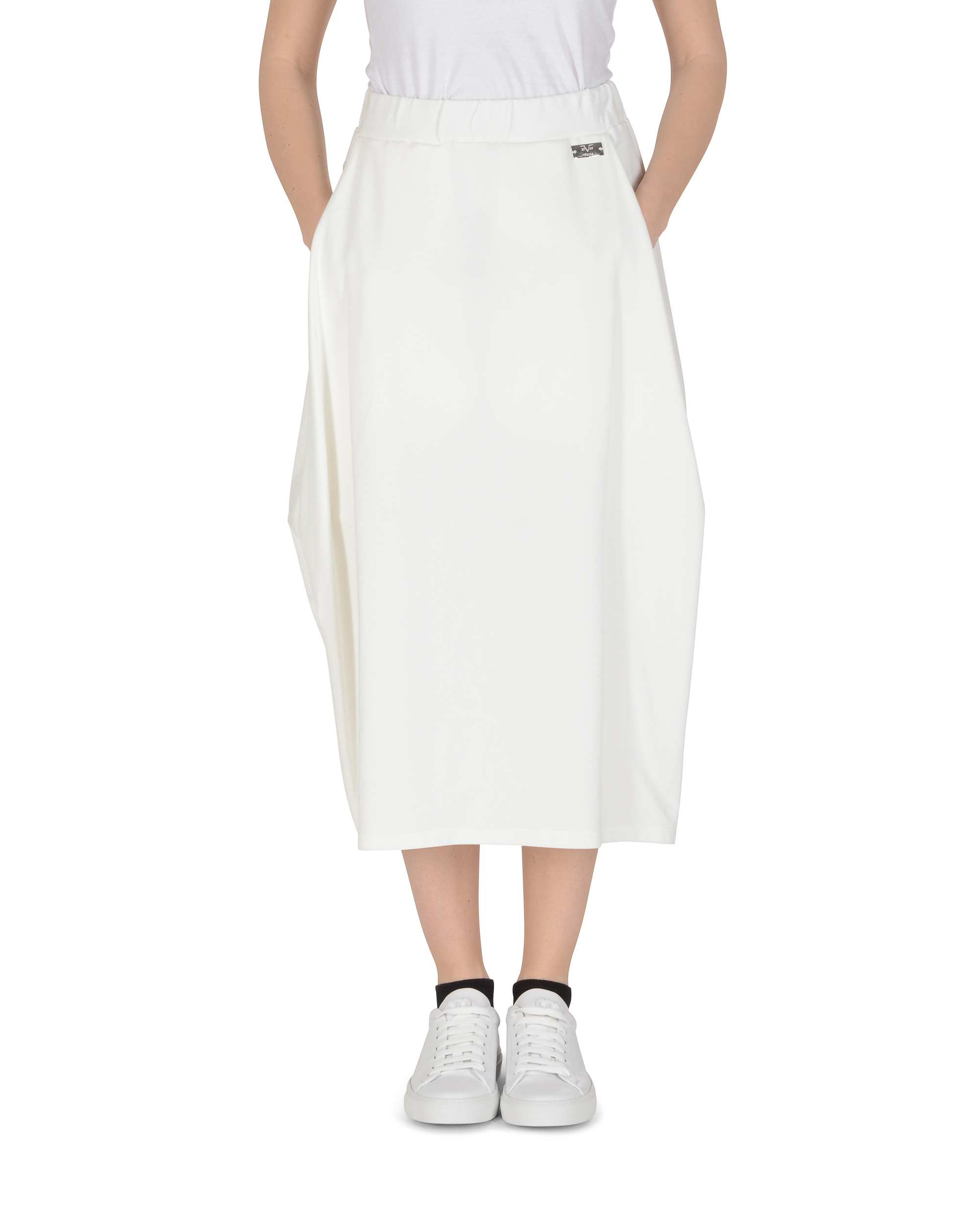 19V69 Italia Falda de mujer blanca BAMBI BLANCO