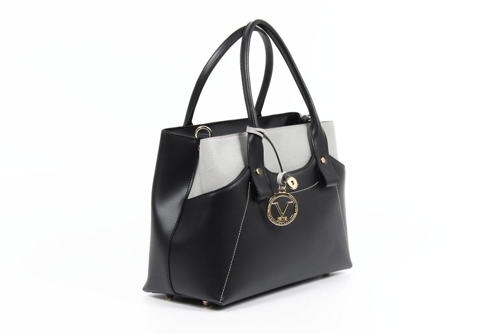 V 1969 Italia Bolso de mujer H491/52 RUGA/BELUGATO NERO/GRIGIO