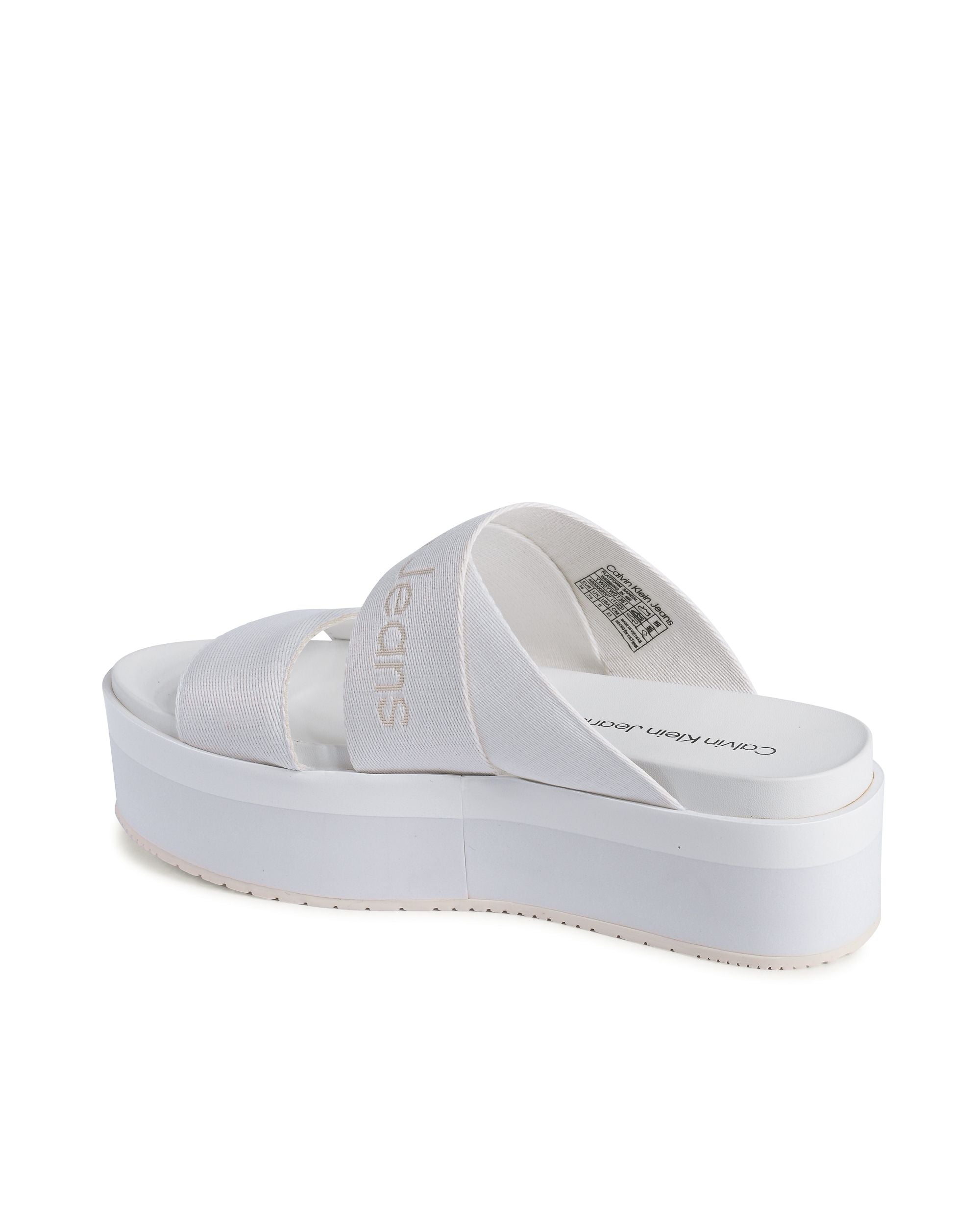 Sandalias Calvin Klein para mujer blancas YW0YW01361YBR