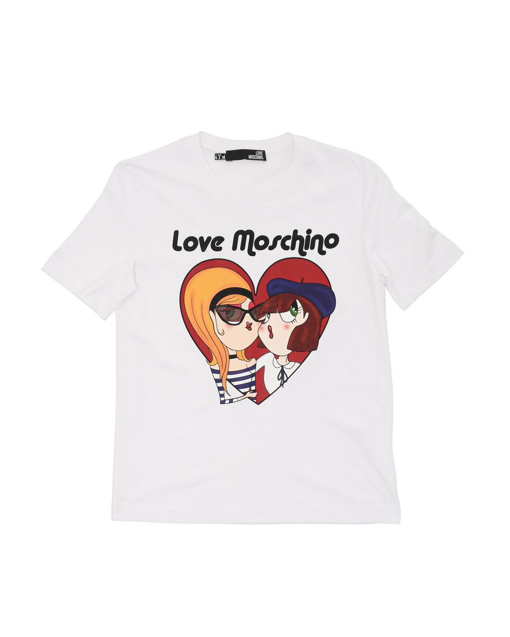 Camiseta de mujer Love Moschino W 4 H06 13 M 3517 A00 BLANCO ÓPTICO