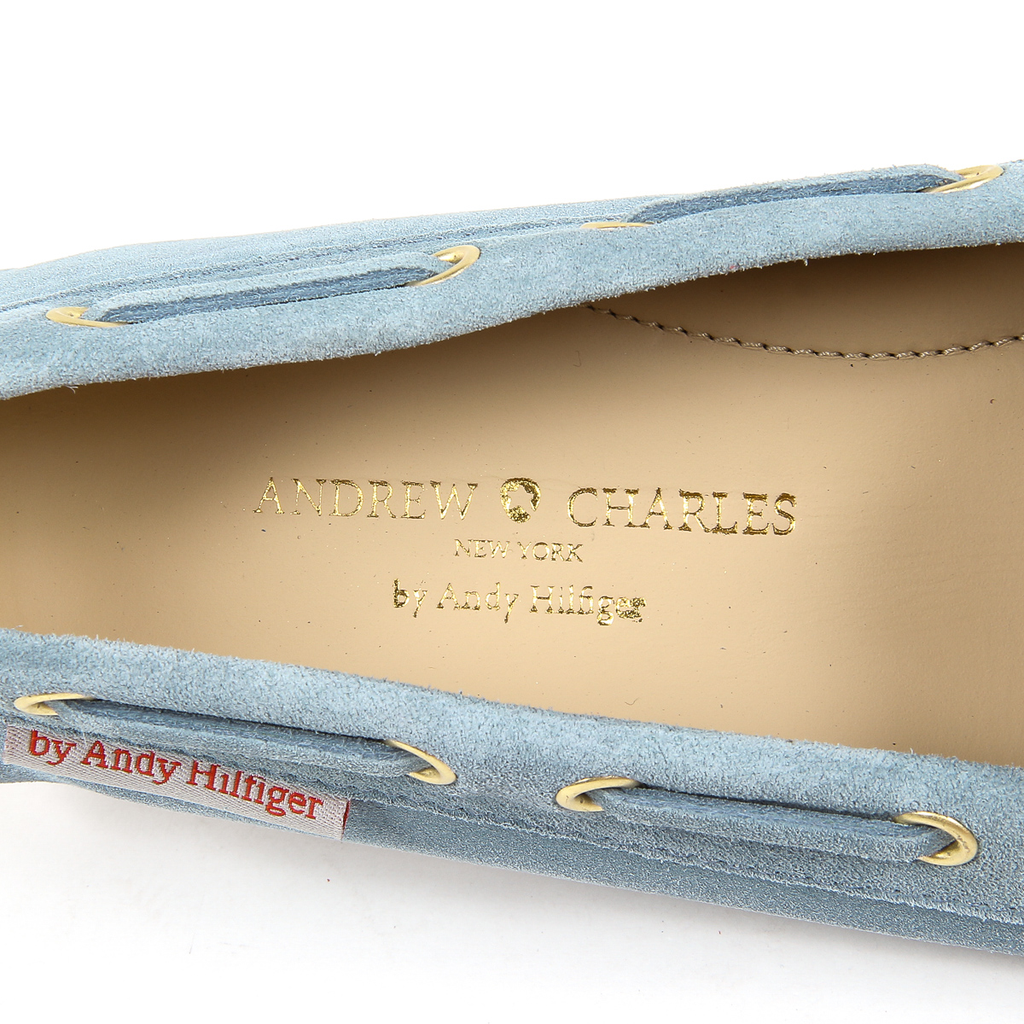 Mocasín Andrew Charles para mujer azul claro CAMILLA