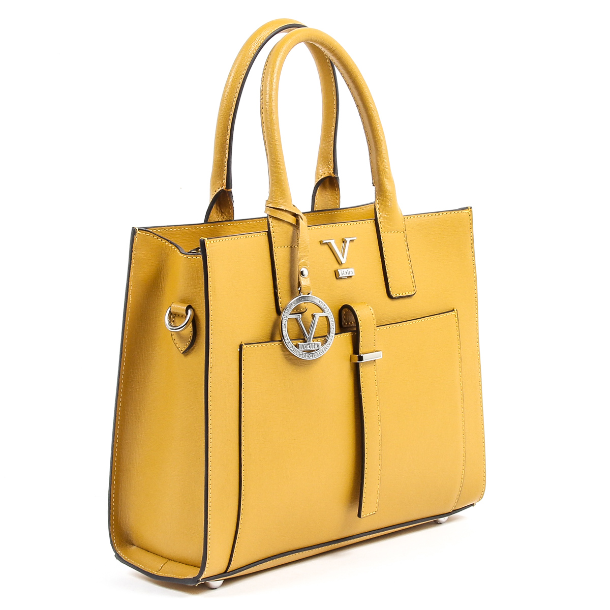 Bolso de mano para mujer V 1969 Italia V006-S SAFFIANO SENAPE