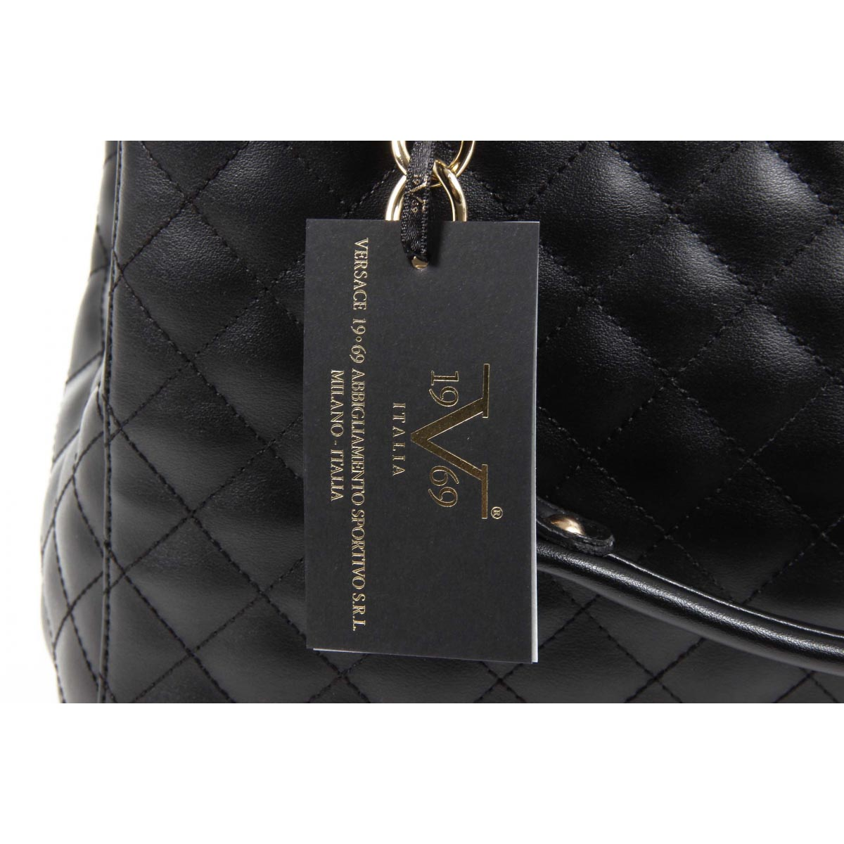 Bolso de mano para mujer V 1969 Italia VE03 NEGRO