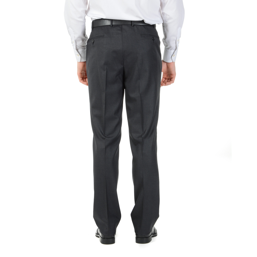Corneliani Mens Suit Long Sleeves Dark Grey Super 160's