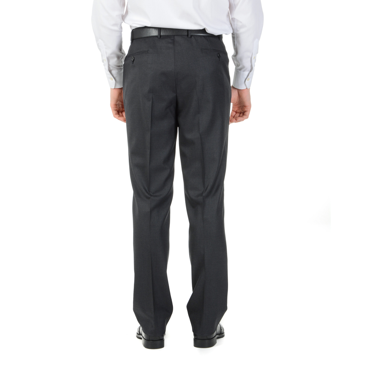Corneliani Mens Suit Long Sleeves Dark Grey Super 160's