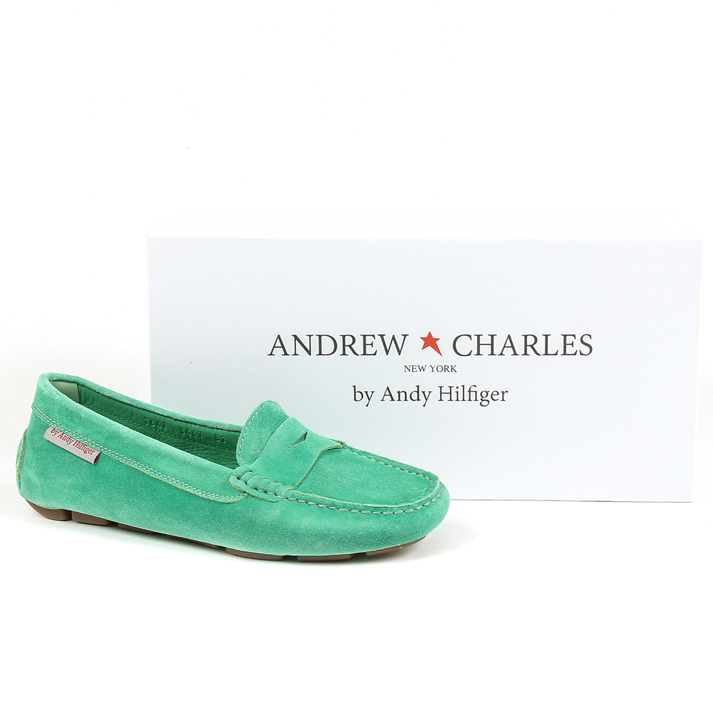 Mocasines Andrew Charles para mujer, color verde MAX